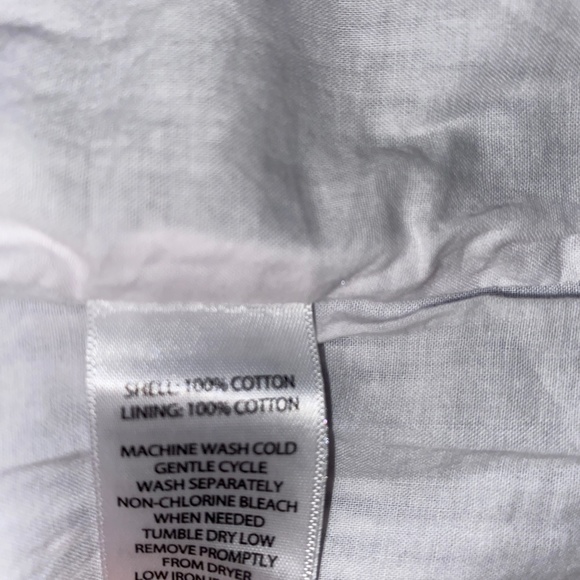 Cotton Seersucker Nautical Dress Cotton lined with embroidered anchors - Picture 7 of 7